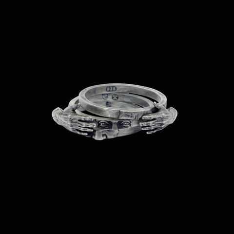 AUGENÖFFNER one-of-one ring handcrafted in 925 Sterling Silver by frantic studio