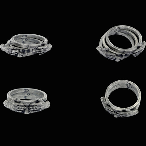 AUGENÖFFNER one of one ring handmade in 925 sterling silver, further product view