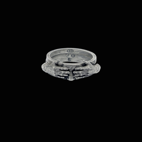 Another view of the AUGENÖFFNER one of one ring in 925 sterling silver