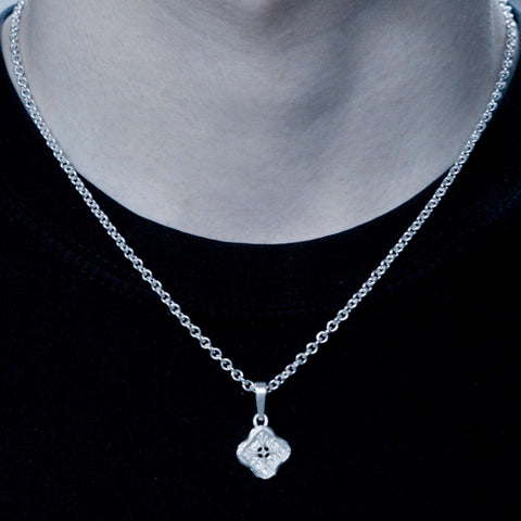 Heavy statement necklace EMBERLOCK in polished 925 Sterling Silver - handmade in Germany by frantic studio