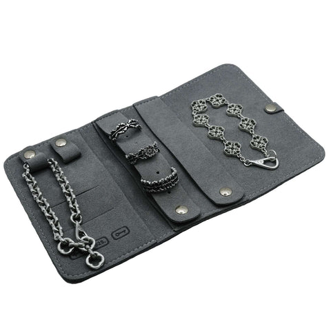 EMBOSSED Frantic Travel Pouch - Protective fabric bag for jewelry storage and travel by frantic studio