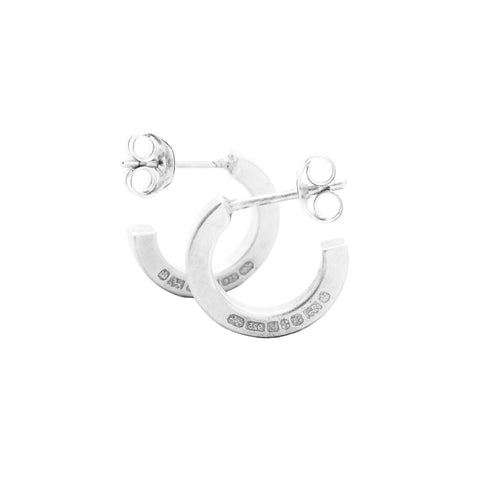 HALLMARK earrings in matt 925 sterling silver, further product view