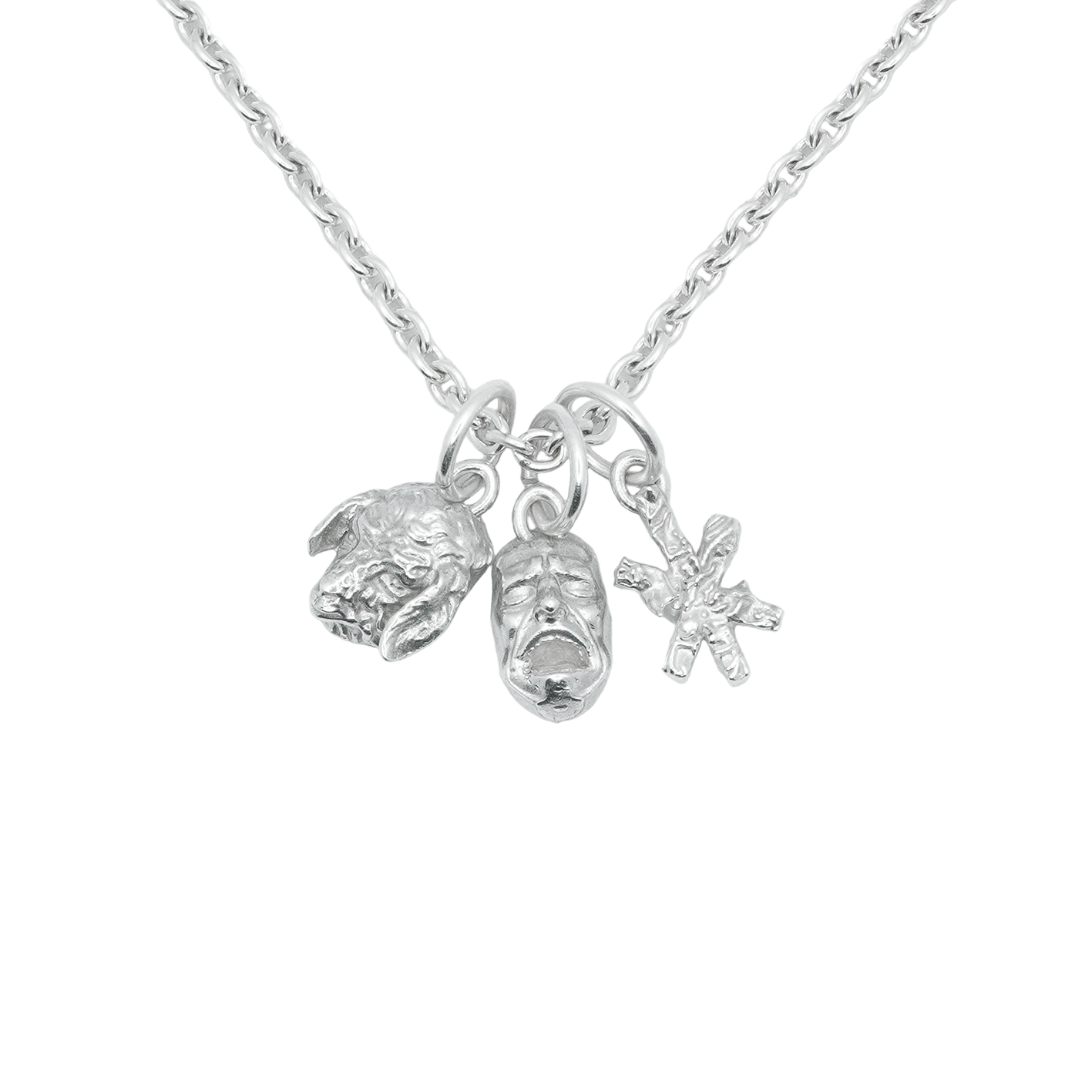 CERBERAL POLISHED Necklace 925 Sterling Silver Chain