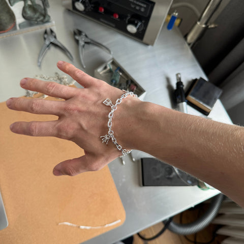CUFF Charm Bracelet | 925 Sterling Silver