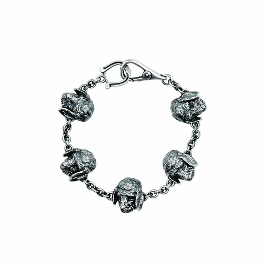 OPILIORA 925 Sterling Silver Sheep Head Bracelet – Made to Order | FRANTIC