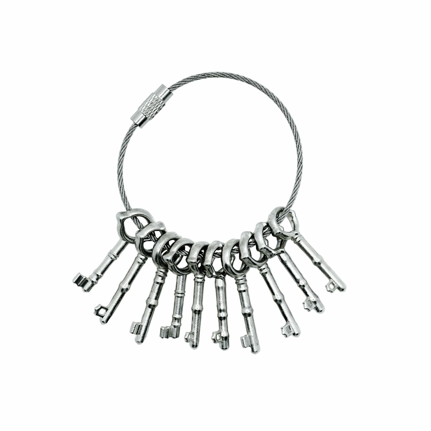 FACILITY MANAGER Silver Key Keychain | 925. Handbag Charm & Belt