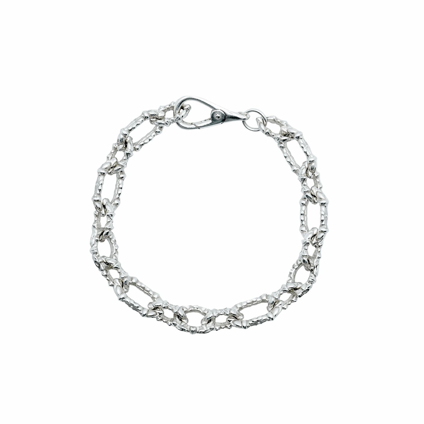 Handmade Detailed 925 Silver Bracelet 