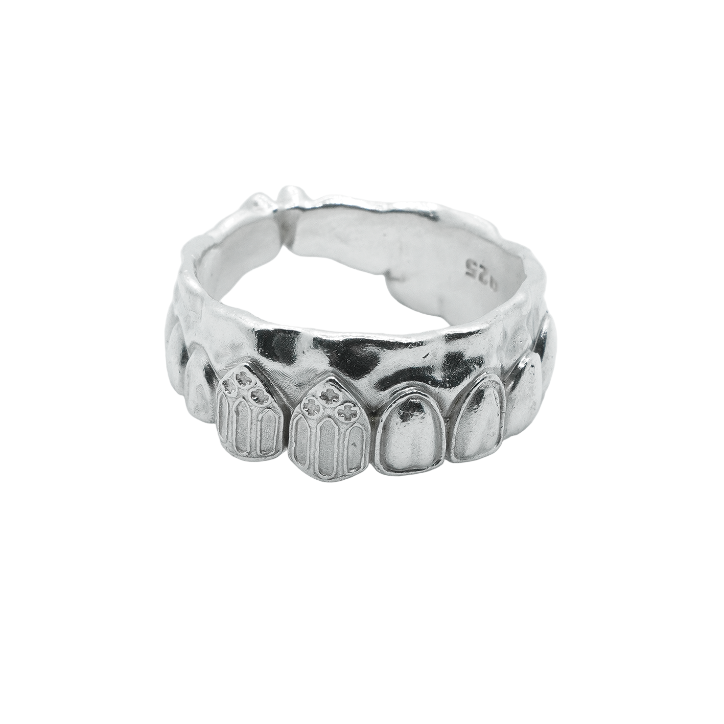 GRILLZ POLISHED 925 Sterling Silver Ring