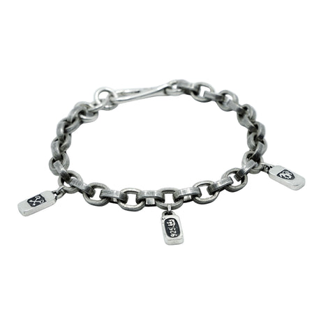 HALLMARK CHARM Bracelet – Matt 925 Sterling Silver FRANTIC STUDIO 
