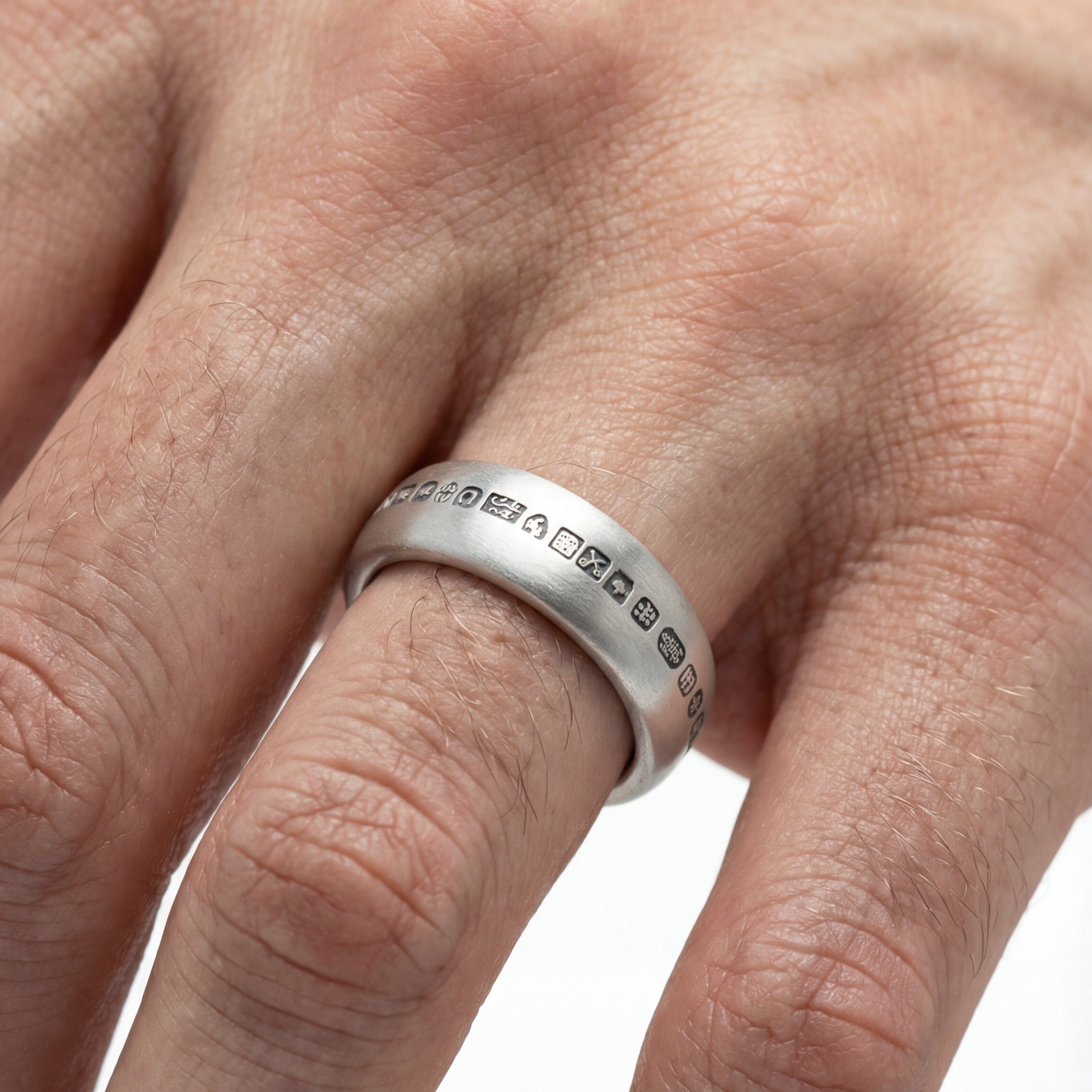 HALLMARK MAKERS Ring – Matt 925 Sterling Silver – FRANTIC STUDIO
