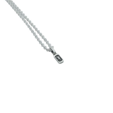 HALLMARK PENDANT Necklace– polished 925 Sterling Silver FRANTIC STUDIO 