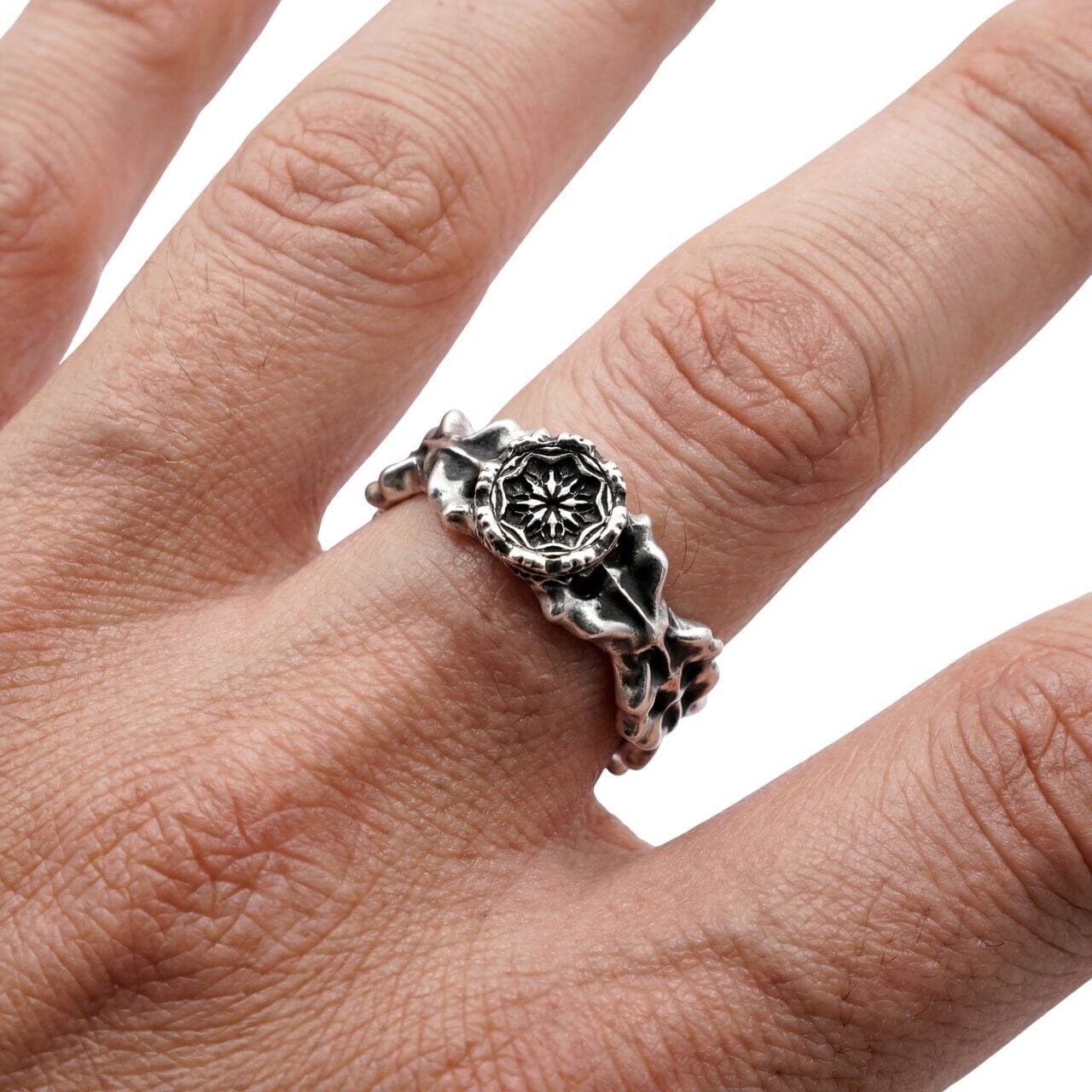 Handmade Oxidized 925 Silver Ring 