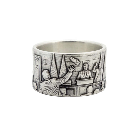 The "Farewell Kiss" Ring - Handcrafted in oxidized 925 Sterling Silver or Stainless Steel FRANTIC STUDIO 